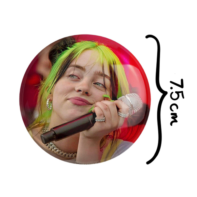 آینه جیبی خندالو مدل بیلی آیلیش Billie Eilish  کد 2775