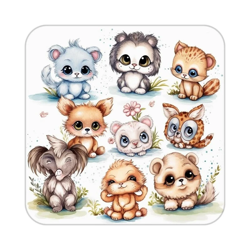 زیر لیوانی کاکتی طرح حیوانات کارتونی مدل mp28566