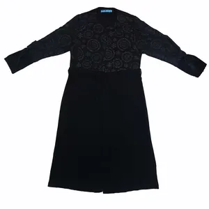 مانتو زنانه مدل یقه گرد ماکسی 
