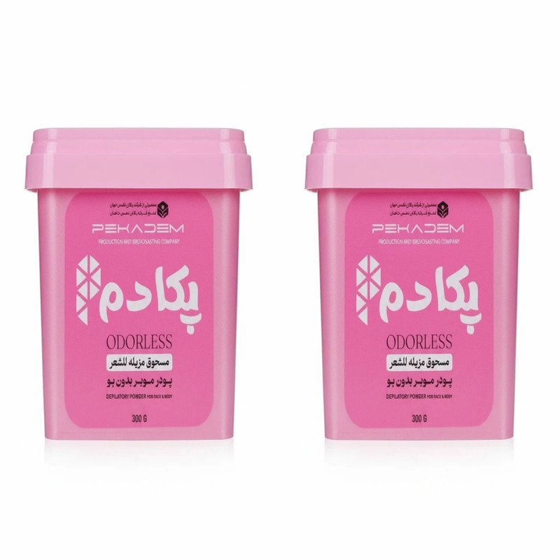 پودر موبر پکادم مدل رز وزن 300 گرم مجموعه 2 عددی