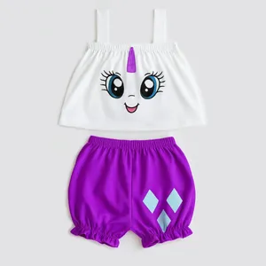 ست نیم تنه و شلوارک راحتی زنانه مدل پونی کوچولو رریتی