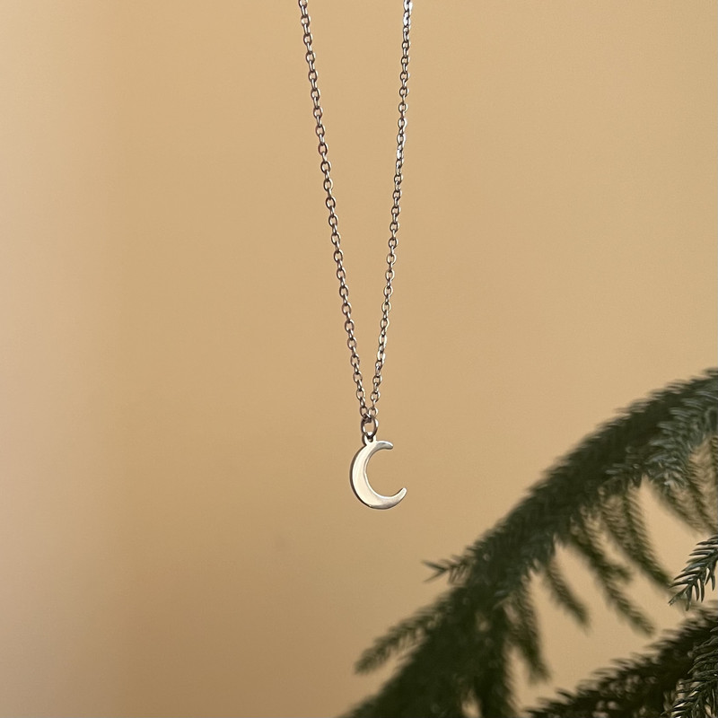 گردنبند زنانه مدل ماه کد 02