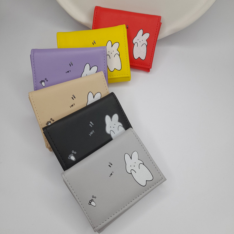 کیف پول زنانه مدل چاپ خرگوش کد 011