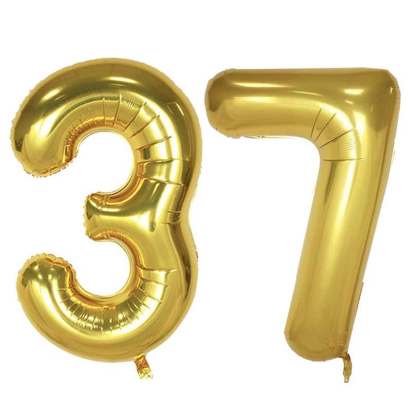 بادکنک فویلی پارتی لند تهران طرح عدد سی و هفت کد thirty seven37 مجموعه 2 عددی