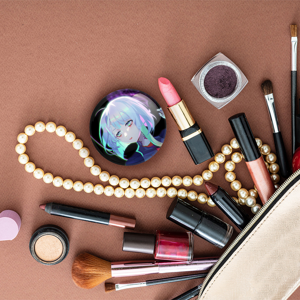 آینه جیبی خندالو مدل لوسی انیمه سایبرپانک کد 23961