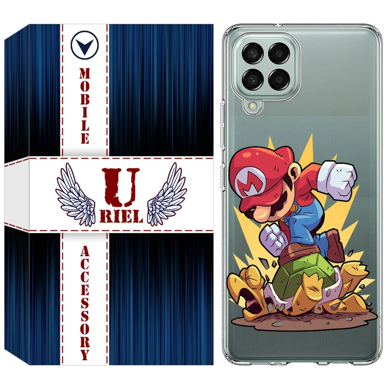 کاور یوریل مدل Clear کد 64 طرح ماریو مناسب برای گوشی موبایل سامسونگ Galaxy A12 / A12 Nacho / M12 / F12