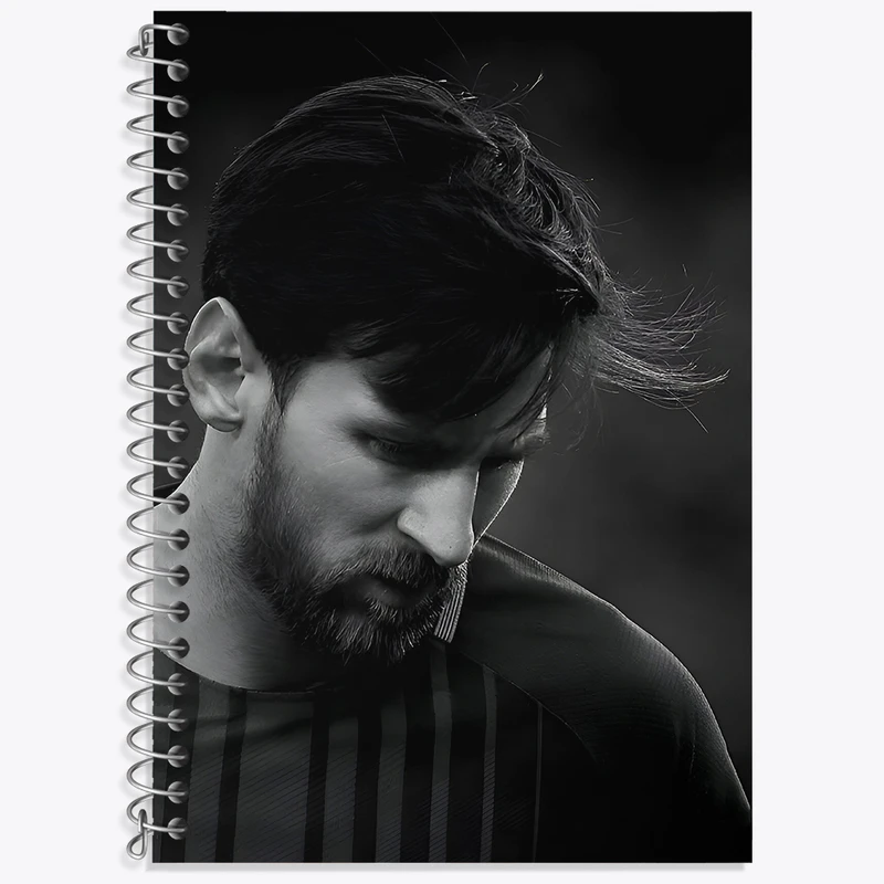 دفتر زبان 50 برگ خندالو مدل سه خط طرح لیونل مسی کد N4665