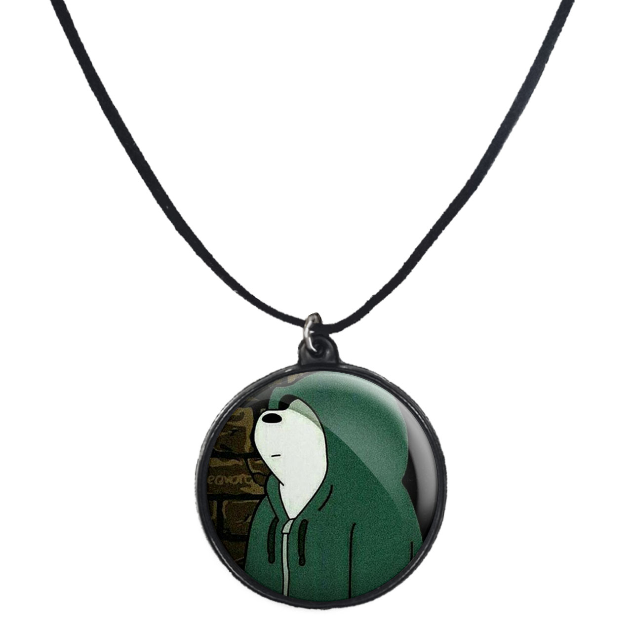 گردنبند پرمانه طرح خرس‌های کله‌فندقی کد pmb.10168 مدل دو طرفه