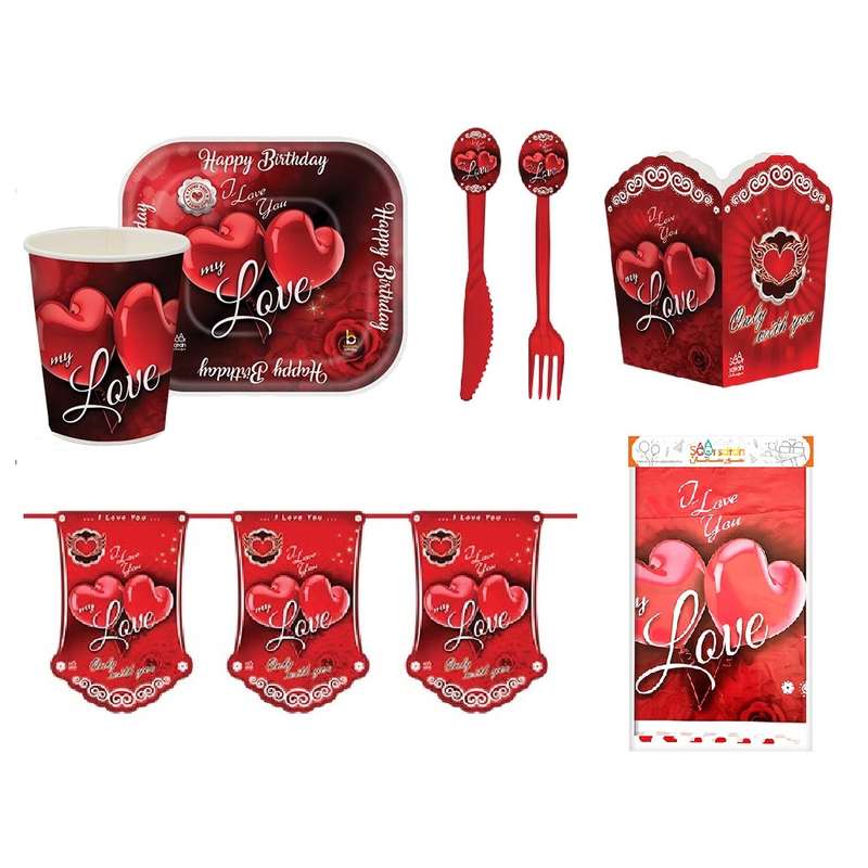 مجموعه 69 عددی تم تولد طرح قلب عاشقانه