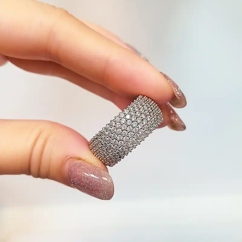 انگشتر نقره زنانه مدل پرنسس کد NG2573