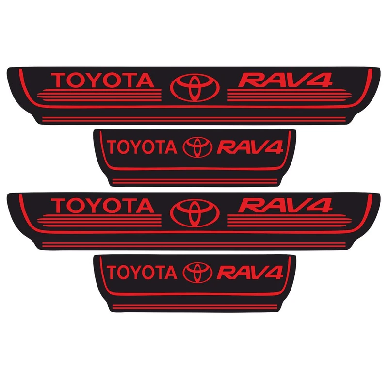  برچسب بدنه خودرو اسپرت غدیر مدل CH RE YA59 A58مناسب برای تویوتاRAV4بسته 4 عددی