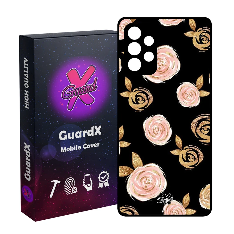 کاور گارد ایکس طرح Flower مدل Glass10105 مناسب برای گوشی موبایل سامسونگ Galaxy A32 4G