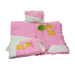  سرویس خواب 4 تکه نوزاد دوردونه طرح زرافه