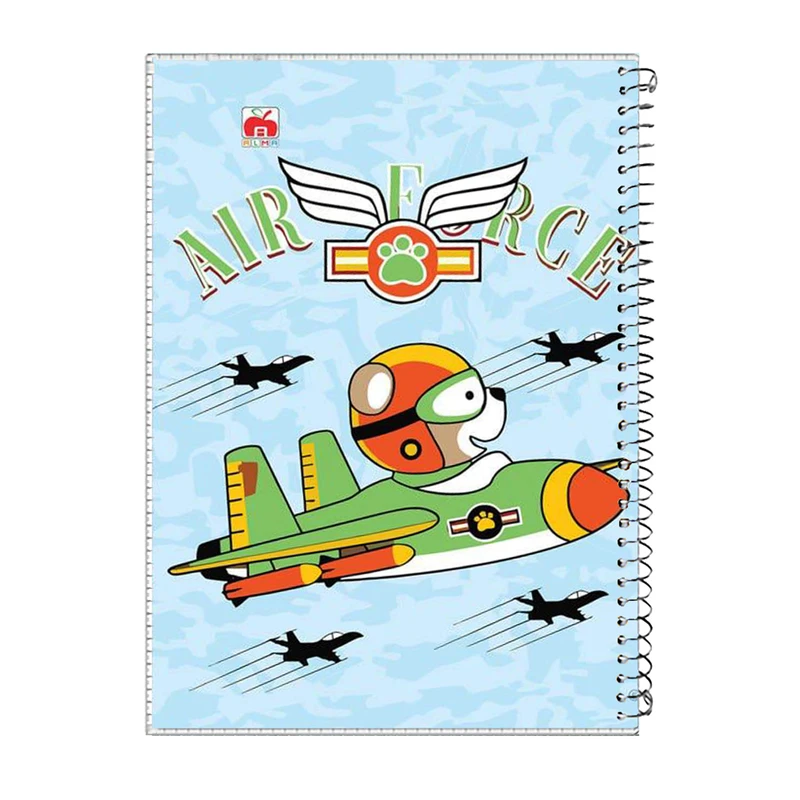 دفتر مشق 60 برگ آلما مدل پسرانه طرح air کد 7687
