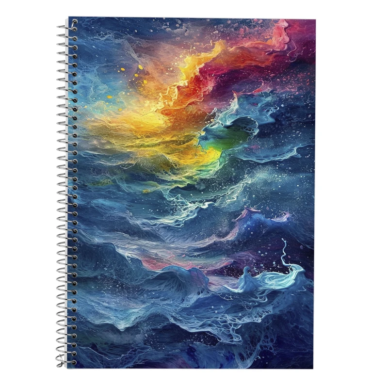 دفتر زبان 50 برگ مدوپد مدل سه خط طرح فانتزی کد DF14445