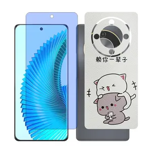 Glass together model blue cut screen protector suitable for Honor X9b mobile phone with back cover sticker