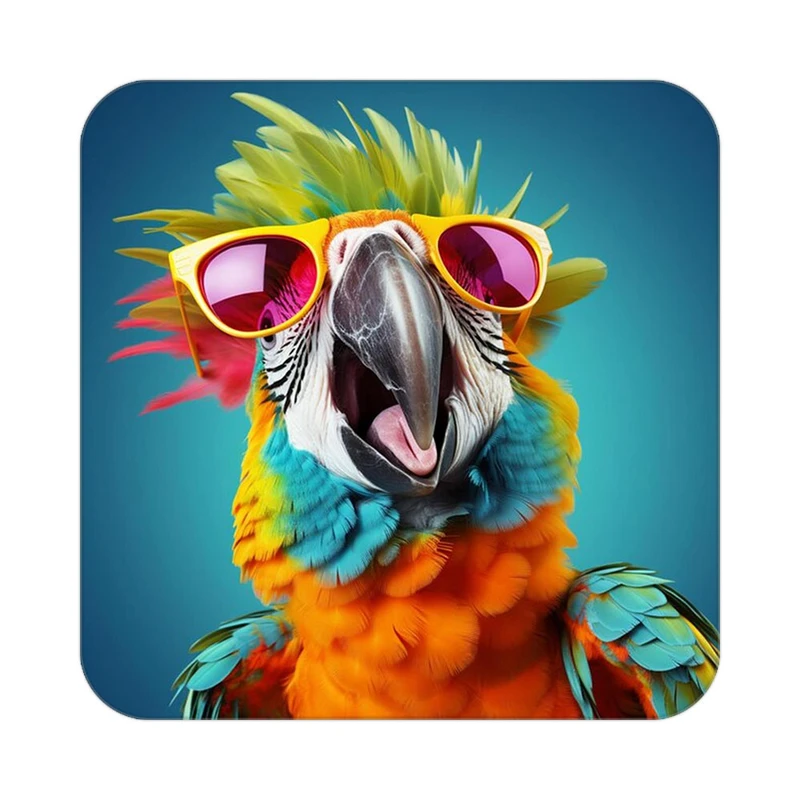 زیر لیوانی کاکتی طرح حیوانات رنگی مدل mp26682