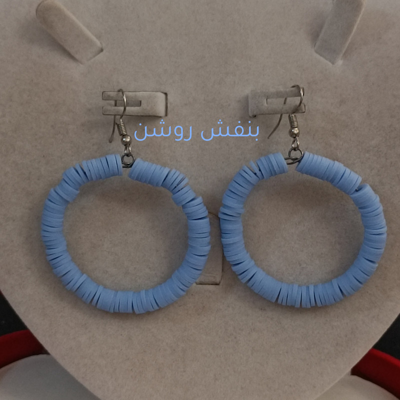 گوشواره زنانه مدل حلقه ای پاستیلی