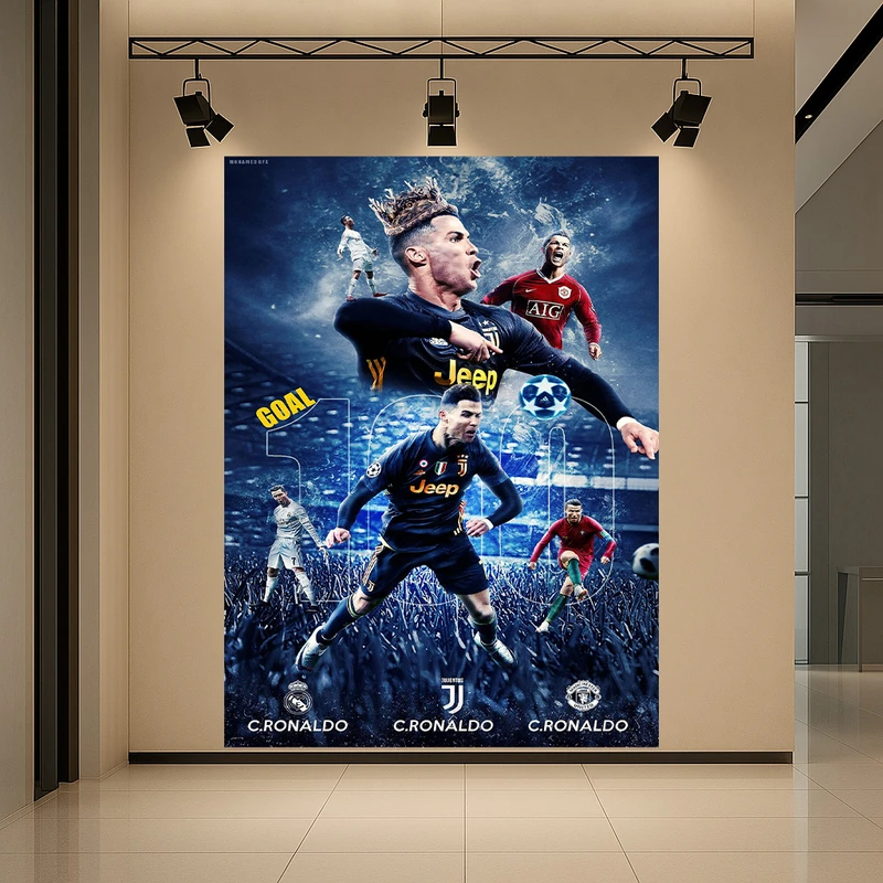پوستر طرح فوتبالیست مدل رونالدو کد AR3059249