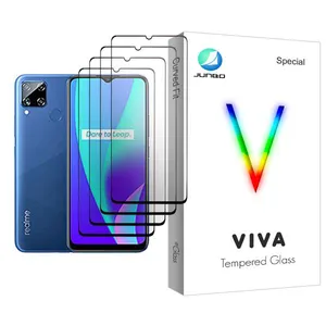 Junbo Viva Glass MIX004 Screen Protector For Realme C15 Pack Of 4