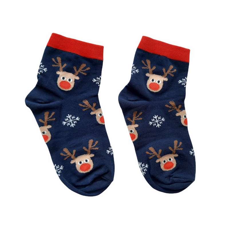 جوراب دخترانه مدل گوزن مهربان کد 86