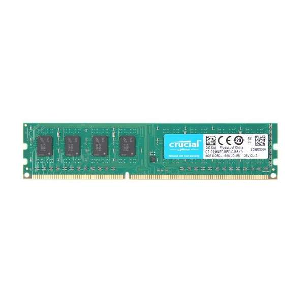 رم دسکتاپ DDR3L تک کاناله 1866 مگاهرتز CL13 کروشیال مدل PC3L-14900 ظرفیت 8 گیگابایت