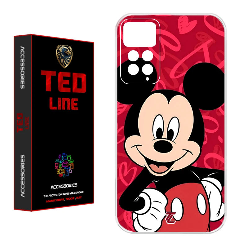 کاور تدلاین طرح میکی موس کد 1148 مناسب برای گوشی موبایل شیائومی Redmi Note 11 Pro 4G / Note 12 Pro 4G