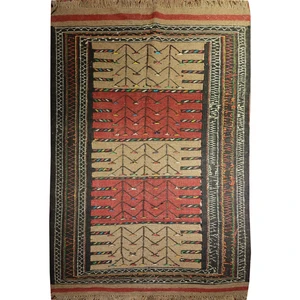 گلیم دستبافت دو متری طرح قشقایی کد SH 299