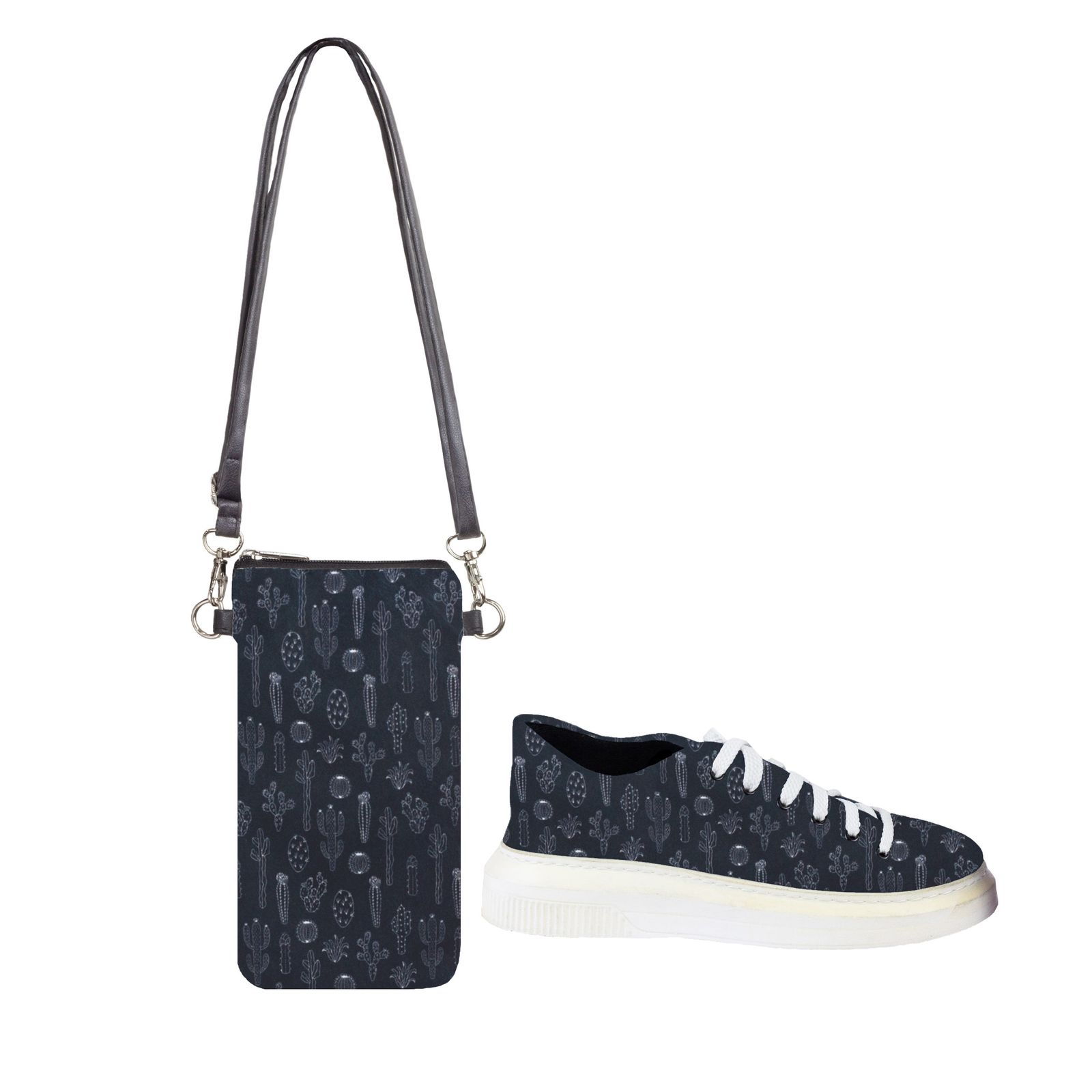 ست کیف و کفش زنانه مدل کاکتوس کد bllack -  - 1