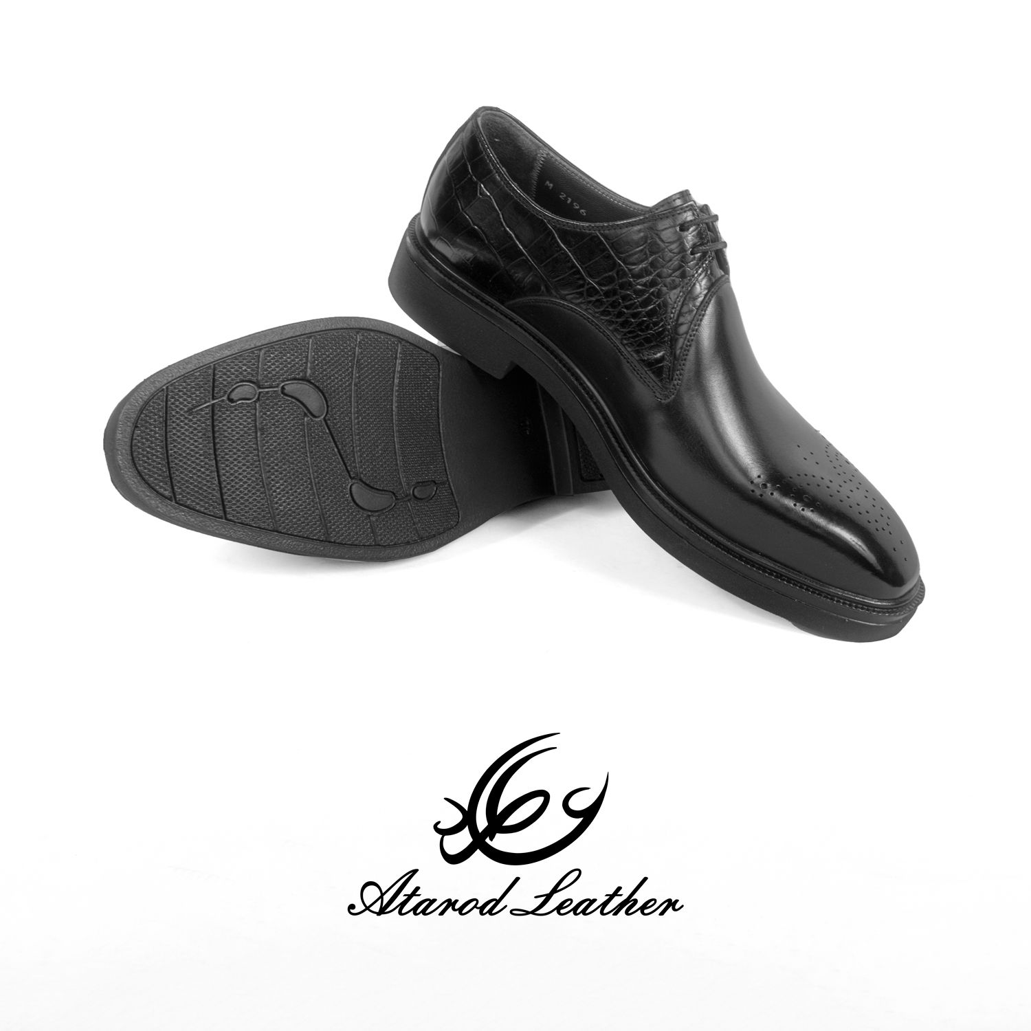 کفش مردانه چرم عطارد مدل چرم طبیعی کد SH243 - - 8