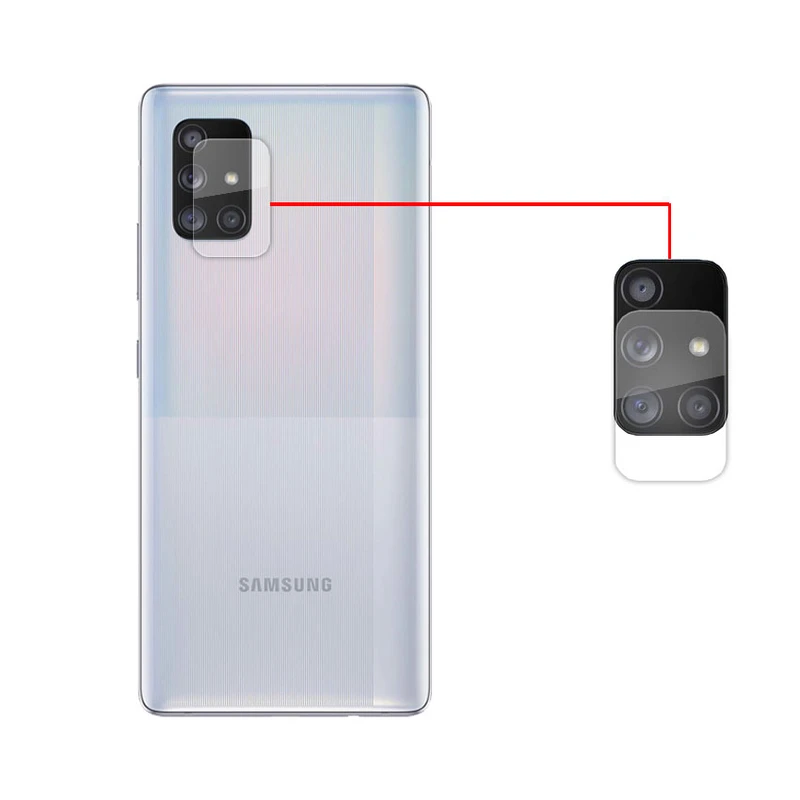 محافظ لنز دوربین مدل bt-72 مناسب برای گوشی موبایل سامسونگ Galaxy A71