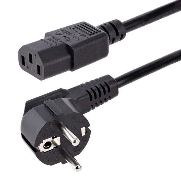 کابل برق سه پین منبع تغذیه کامپیوتر گیگافلکس مدل 2143*3C*1.5mm طول 1.5 متر