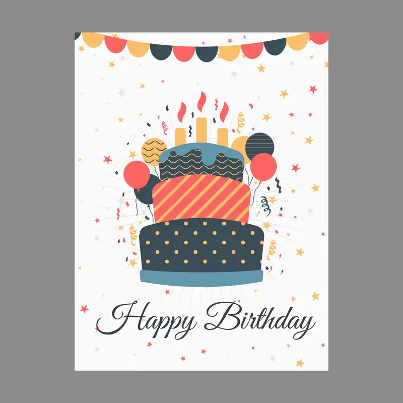 کارت پستال مدل تبریک تولد LA-C1069