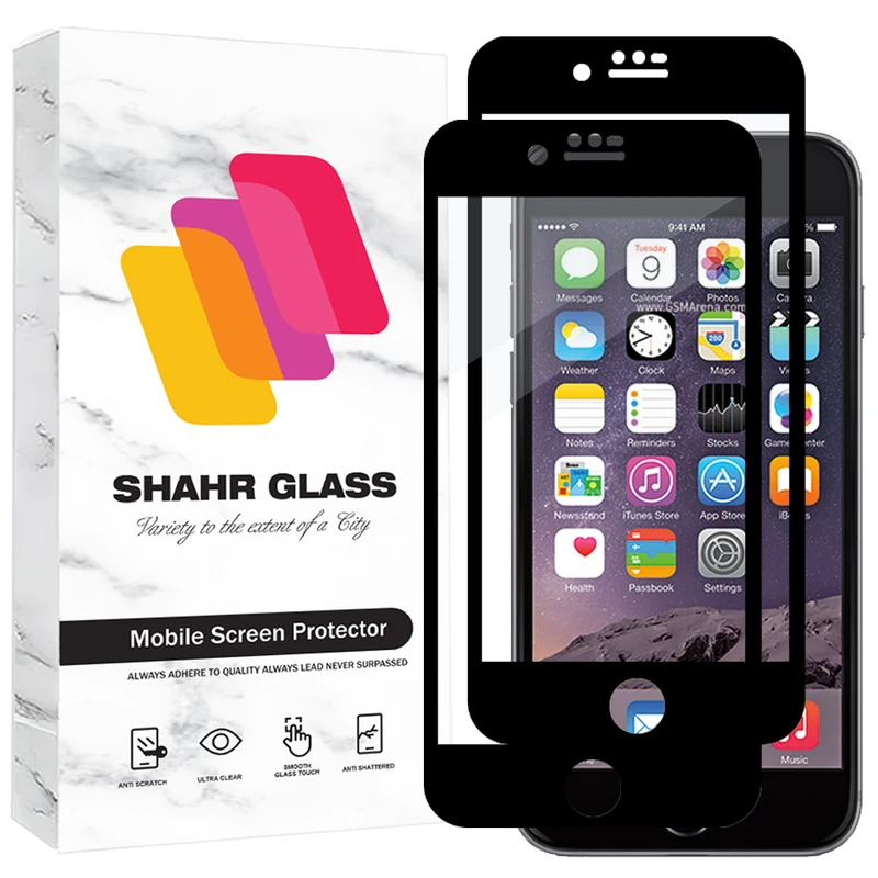 محافظ صفحه نمایش شیشه ای شهر گلس مدل FUL2 مناسب برای گوشی موبایل اپل iPhone 8 / iPhone 7 / iPhone SE 2020 / iPhone SE 2022 بسته دو عددی
