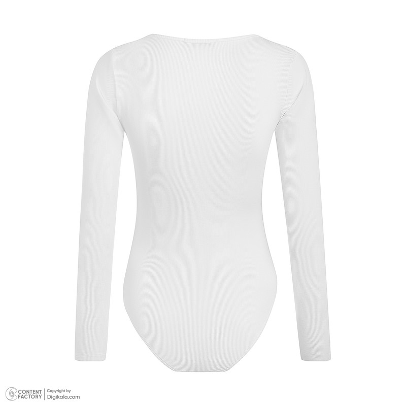 بادی آستین بلند زنانه افراتین کد 9576 رنگ سفید