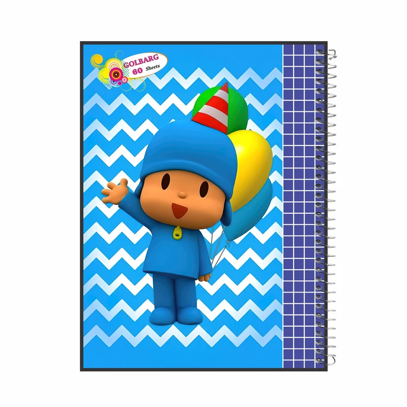 دفتر شطرنجی 60 برگ گلبرگ طرح بوکویو کد 1133