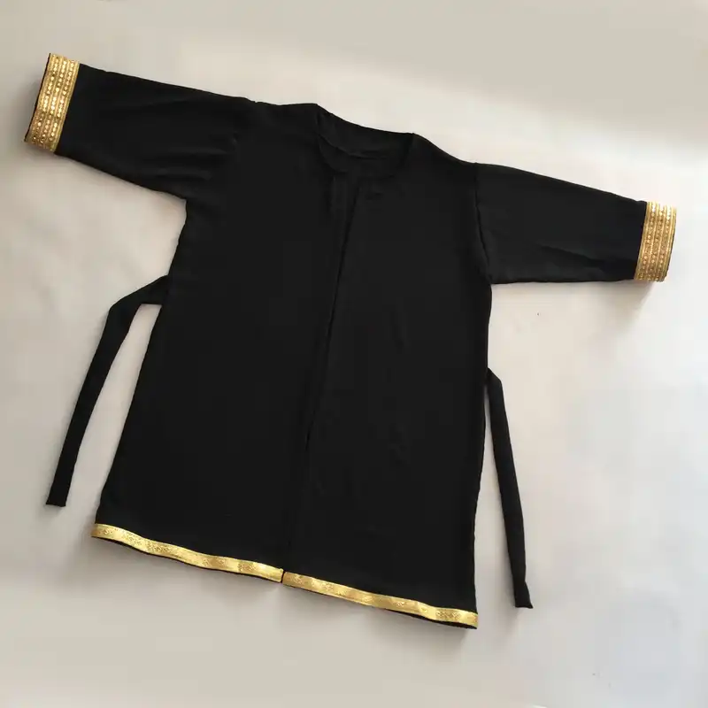 ید: مانتو زنانه مدل نخی ابر و بادی سر آستین هندی کد tm-2703 رنگ مشکی