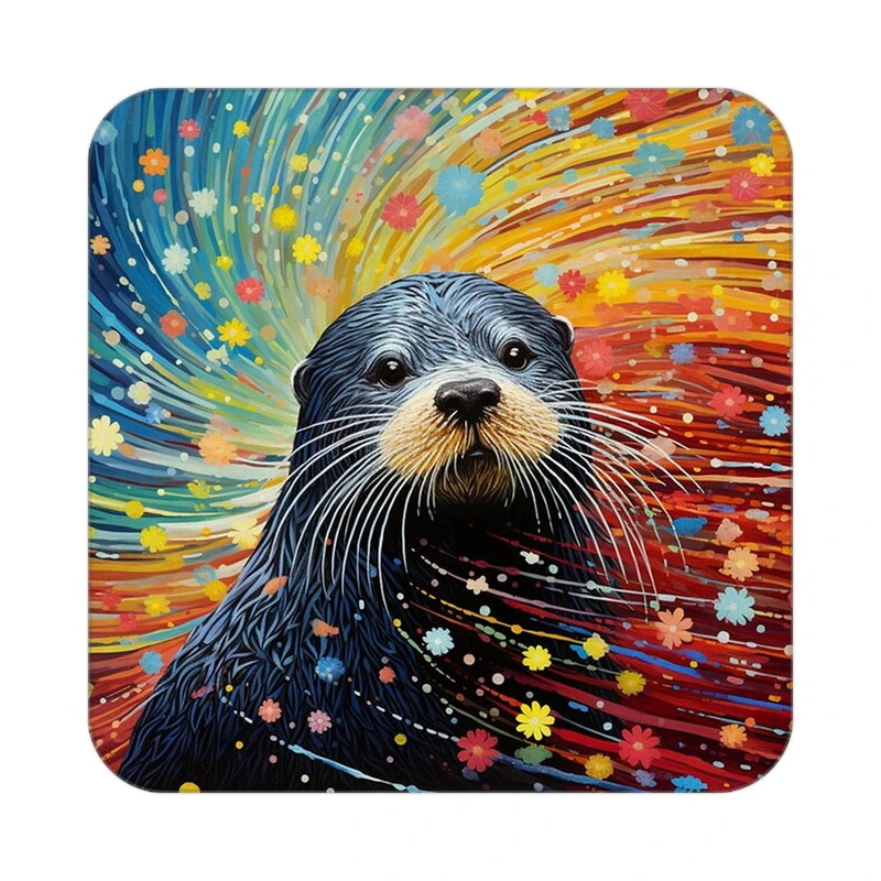 زیر لیوانی کاکتی طرح حیوانات رنگی مدل mp26627