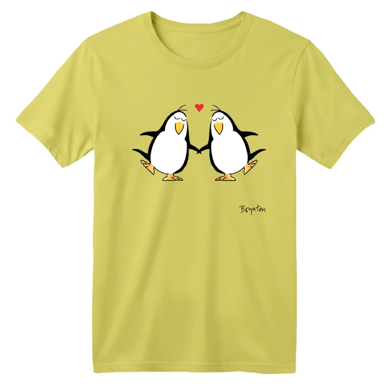 تی شرت آستین کوتاه بچگانه مدل پنگوئن های عاشق