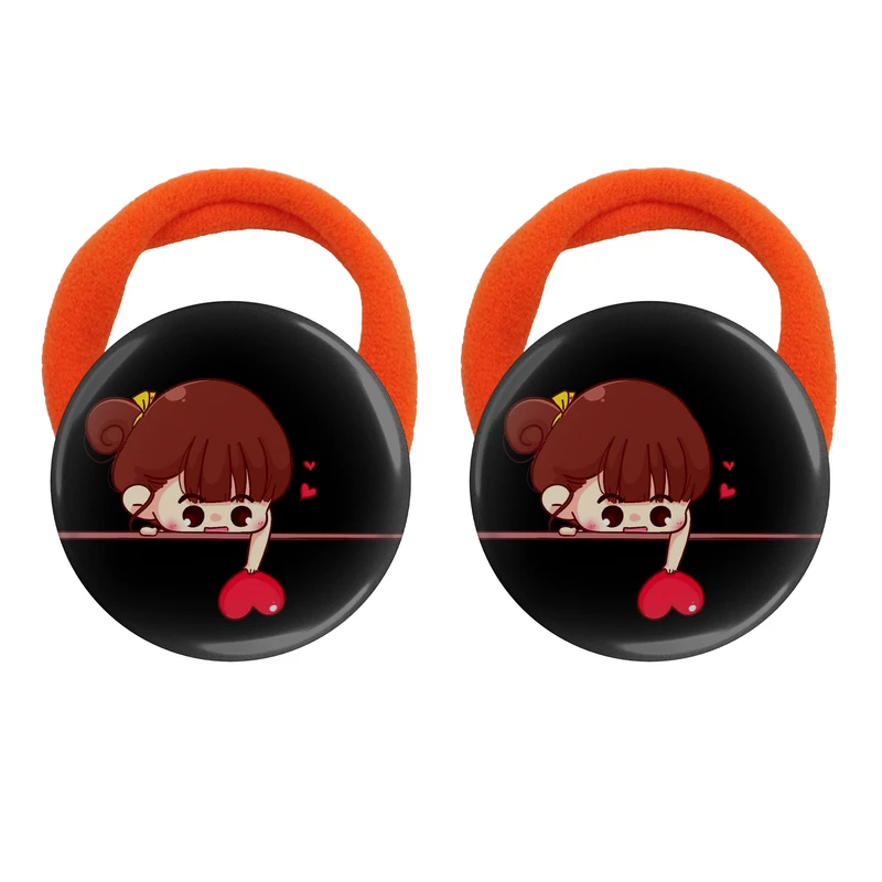 کش مو زنانه مدل دختر و قلب کد 1008 بسته دو عددی