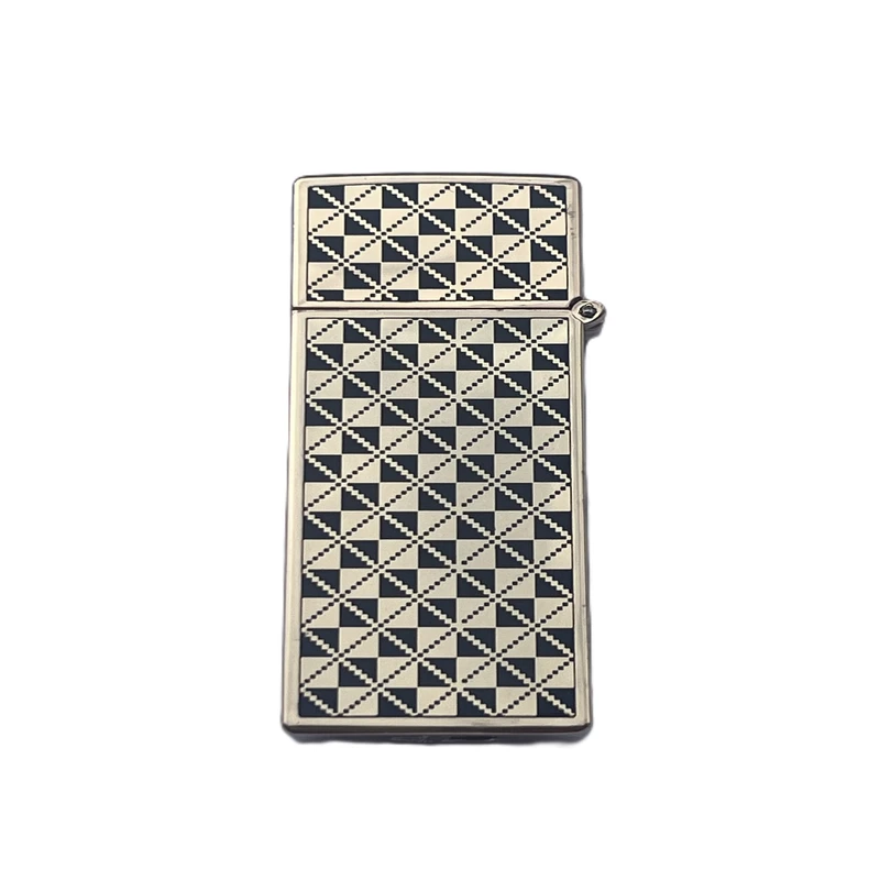 فندک گازی مدل باریک المنتی طرح گل 0404