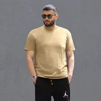 تی شرت اورسایز آستین کوتاه مردانه مدل 1086-007