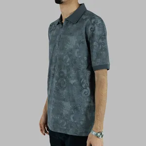 پولوشرت آستین کوتاه مردانه مدل نیم زیپ 