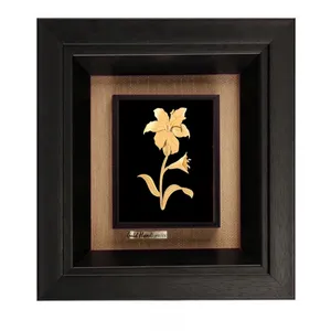 تابلو طلاکوب طرح گل شماره یک مدل F294