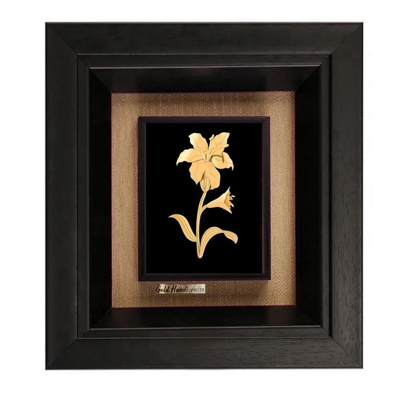 تابلو طلاکوب طرح گل شماره یک مدل f294