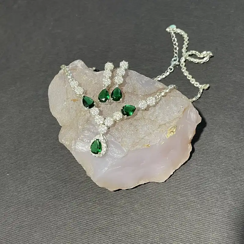 نیم ست نقره زنانه مدل 30722