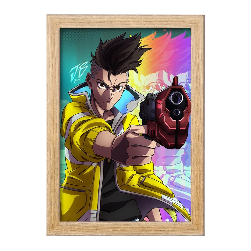 تابلو خندالو مدل دیوید انیمه سایبر پانک Cyberpunk  کد 22467