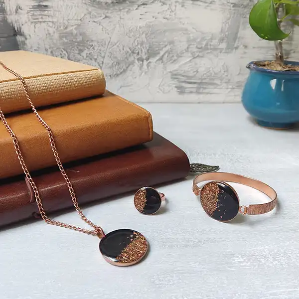 نیم ست زنانه مدل دایره کد JW416.1