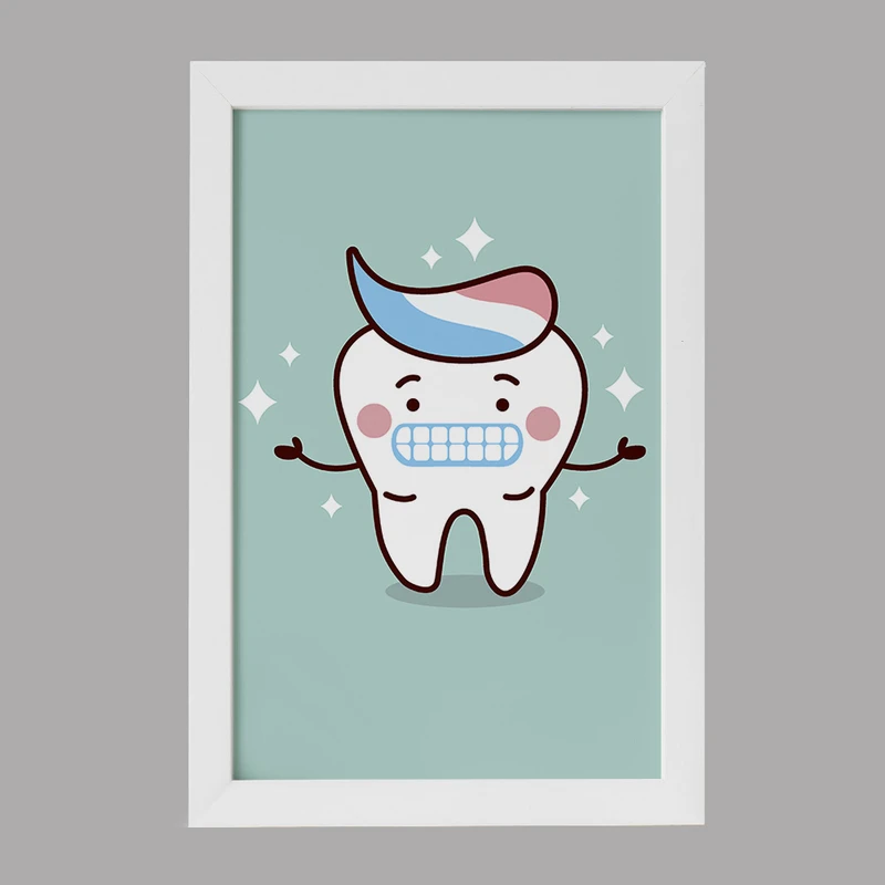 تابلو کودک خندالو مدل دندان و دندان پزشکی کودکانه کد 36780