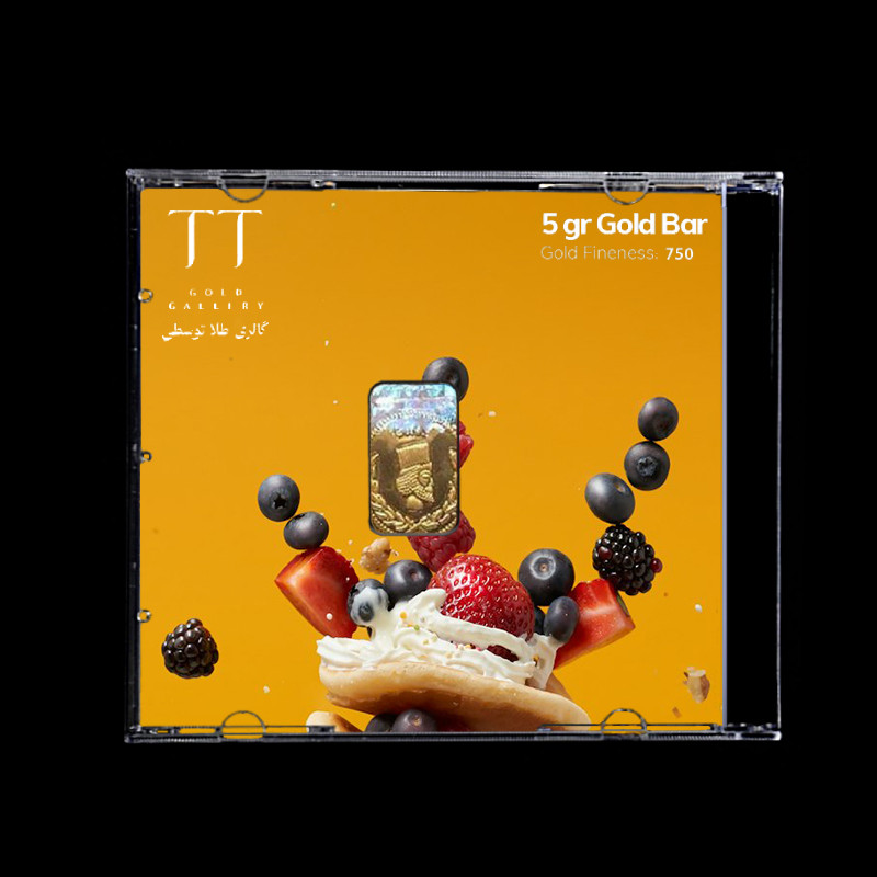 شمش طلا 18 عیار گالری طلا توسطی مدل F789DB